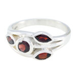 Real Gemstones Faincy Faceted Garnet ring